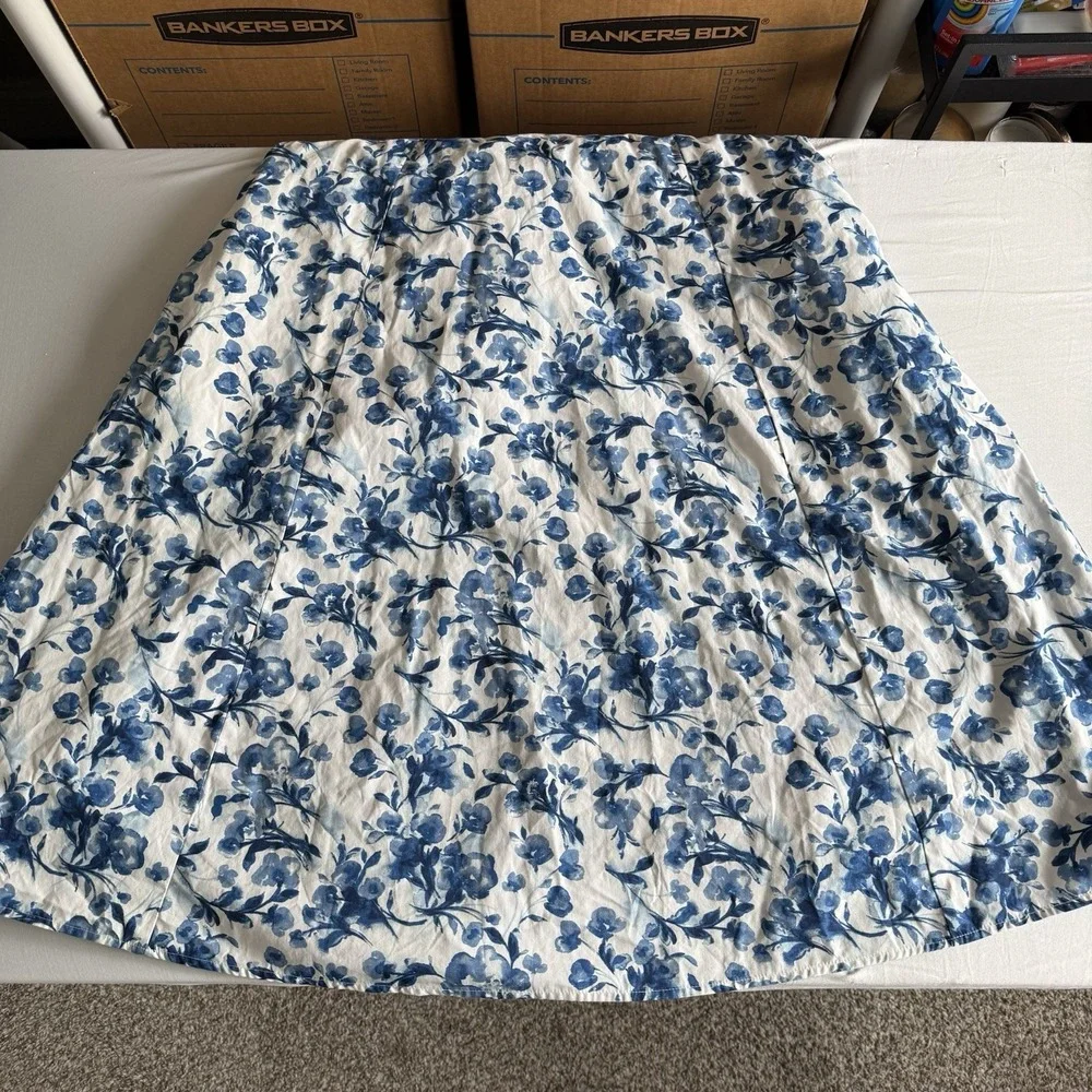 Abercrombie & Fitch Floral Midi Dress Size Large Puff Sleeve Cottage Prairie - Picture 6 of 15